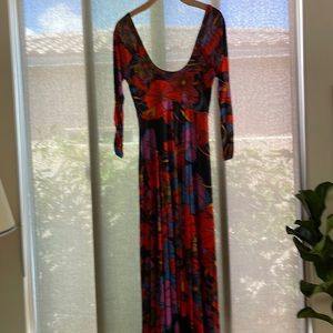 Free people low back, scoop neck dress